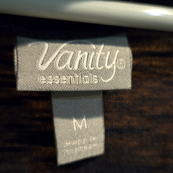 Vanity, Women's size Medium, Top, Navy, Short Sleeve, Perfect Shape, Rayon - Picture 6 of 8